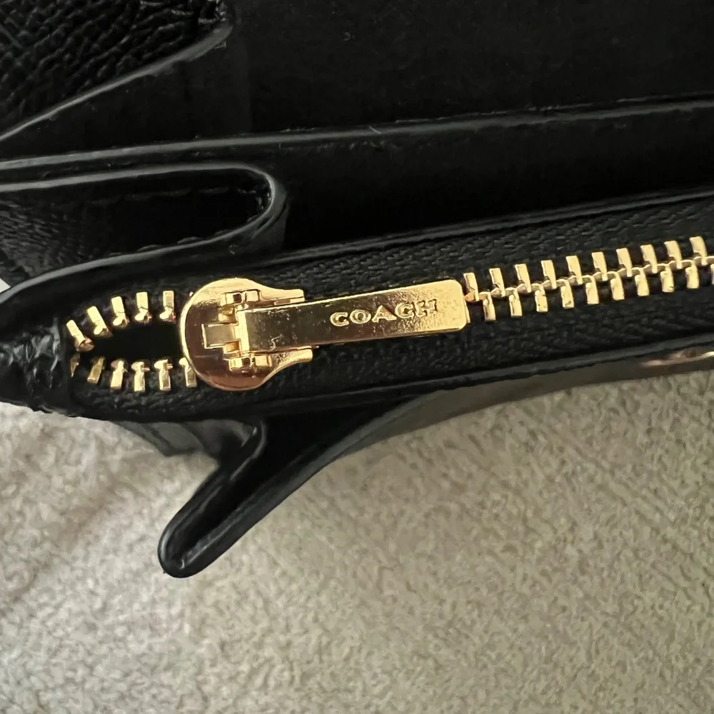 Coach Klare Crossbody Bag In Signature Canvas Gold/Walnut/Black - Picture 7 of 13